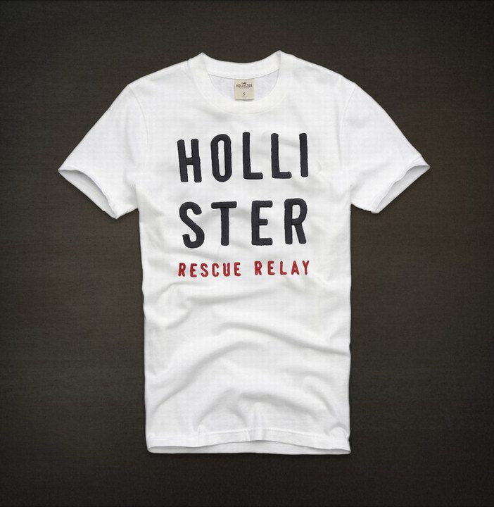 T-shirt Hollister Homme en Blanc